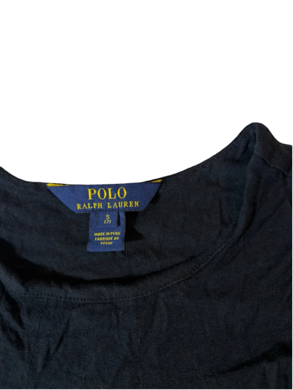 Polo Ralph Lauren Girl’s Black Long Sleeve Knit Top w/ Chiffon Hem – Size S (7)